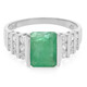 Anillo en plata con Esmeralda de Bahía