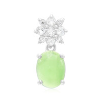 Colgante en plata con Crisoprasa imperial