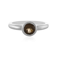 Anillo en plata con Cuarzo ahumado