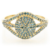 Anillo en plata con Diamante fantasía