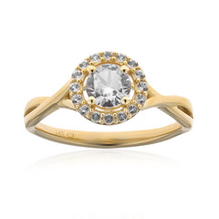 Anillo en oro con Zafiro blanco (CIRARI)