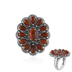 Anillo en plata con Ónix rojo (Desert Chic)