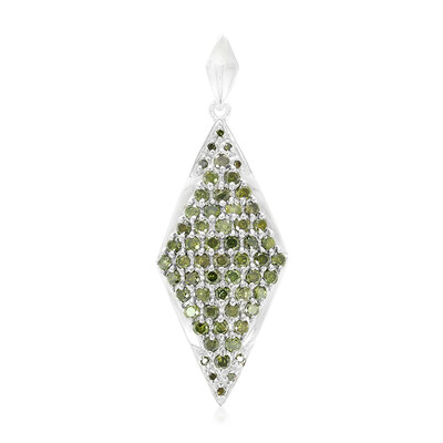 Colgante en plata con Diamante fantasía