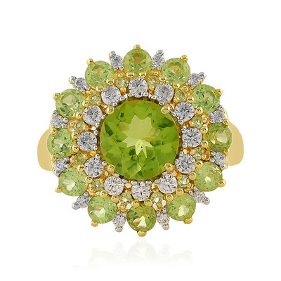 Anillo en plata con Peridoto