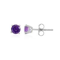 Pendientes en plata con Amatista de Zambia