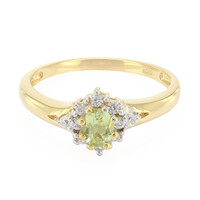 Anillo en plata con Turmalina cuprífera