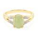 Anillo en plata con Crisoprasa imperial