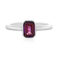 Anillo en plata con Topacio místico púrpura