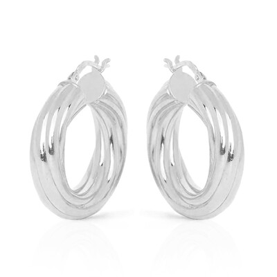Pendientes en plata (Joias do Paraíso)