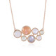 Collar en plata con Piedra de luna melocotón (KM by Juwelo)