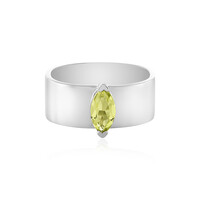Anillo en plata con Quarzo limón