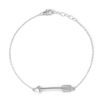 Brazalete en plata con Zircón