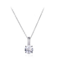 Collar en plata con Topacio blanco
