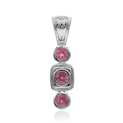 Colgante en plata con Turmalina rosa