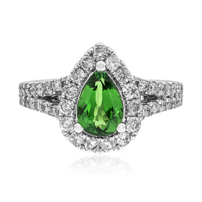 Anillo en oro con Granate tsavorita AAA (CIRARI)
