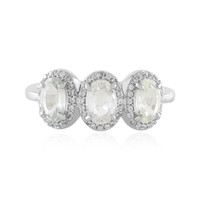 Anillo en plata con Zafiro blanco