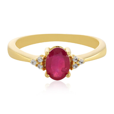 Anillo en plata con Rubí de Madagascar