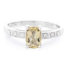 Anillo en plata con Cuarzo champán