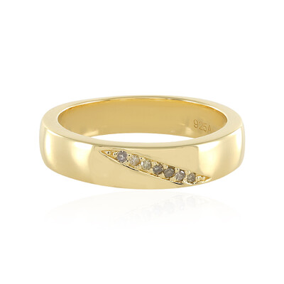 Anillo en plata con Diamante chocolate I3