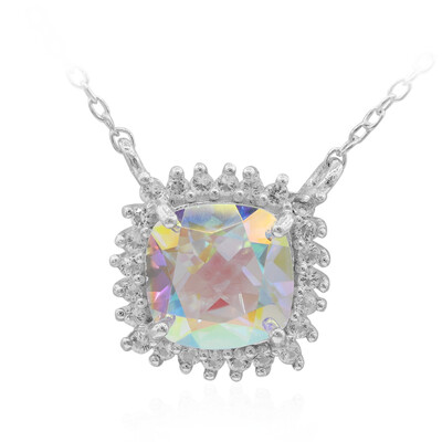 Collar en plata con Topacio Rayo de Luna