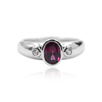 Anillo en plata con Granate de Tocantin
