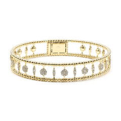 Brazalete en oro con Diamante I1 (H)  (CIRARI)