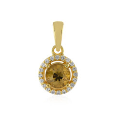Colgante en plata con Zircón amarillo