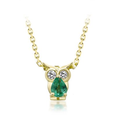 Collar en oro con Esmeralda de Zambia AAA (CIRARI)