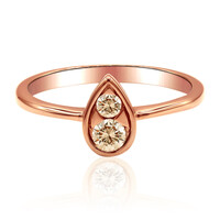 Anillo en oro con Diamante rosa de Francia de Argyle SI1