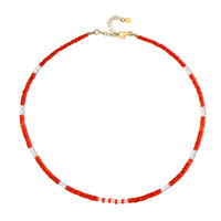 Collar en plata con Ópalo naranja de Etiopía (Riya)