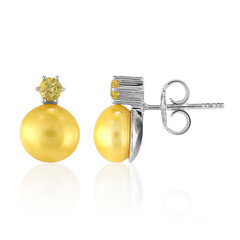 Pendientes en plata con Perla Freshwater