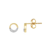 Pendientes en plata con Diamante I2 (I)