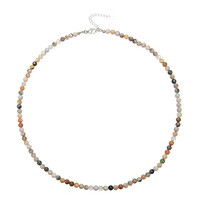 Collar en plata con Jaspe océano