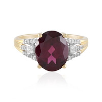 Anillo en oro con Granate Magenta