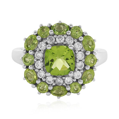 Anillo en plata con Peridoto