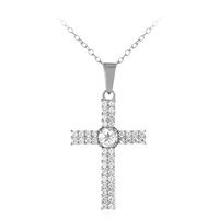 Collar en plata con Topacio blanco