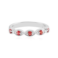 Anillo en plata con Rubí de Tanzania