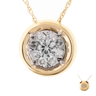 Collar en oro con I1 (I) Diamante