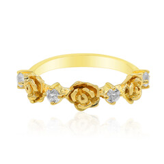 Anillo en plata con Topacio blanco