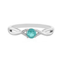 Anillo en plata con Apatita azul