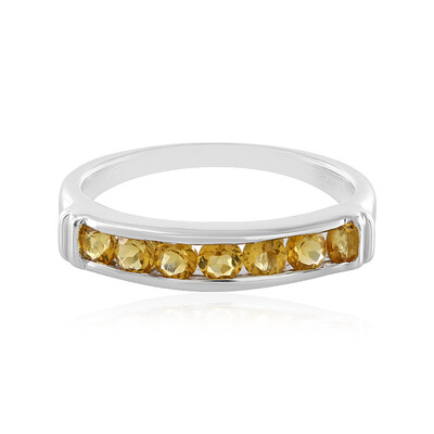 Anillo en plata con Citrino