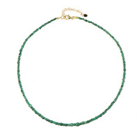 Collar en plata con Esmeralda de Zambia