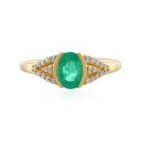Anillo en plata con Esmeralda de Colombia