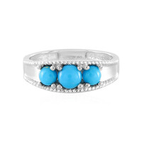 Anillo en plata con Turquesa bella durmiente (Anne Bever)