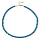 Collar en plata con Apatita azul neón