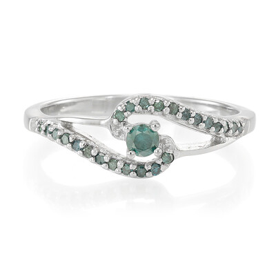 Anillo en plata con Diamante fantasía