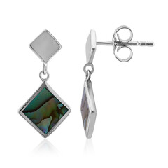 Pendientes en plata con Concha de Abalone