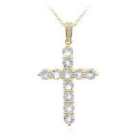 Collar en plata con Topacio blanco