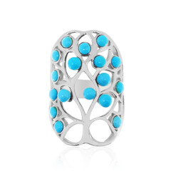 Anillo en plata con Turquesa bella durmiente (Anne Bever)