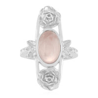 Anillo en plata con Cuarzo rosa